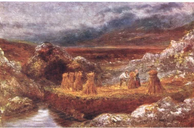 A Donegal Harvest, from Peeps at Many Lands: Ireland Published by Adams & Charles, 1909